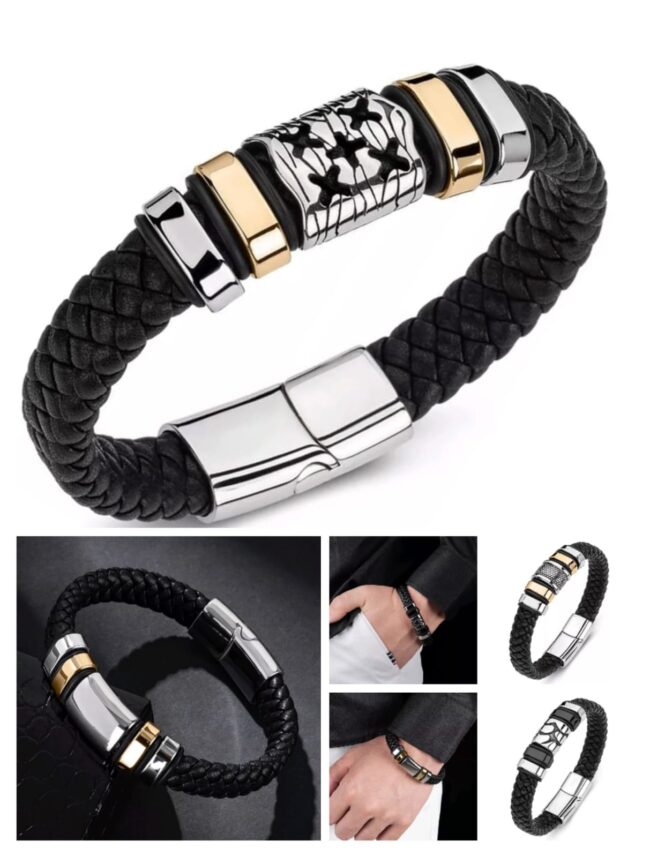 C-10 Pulsera cuero 200 1 línea (variedad)