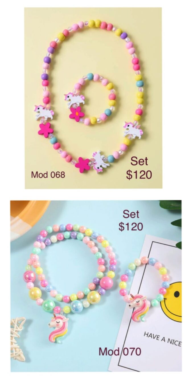 E-12 Set collar y pulsera (modelo 068, 070)