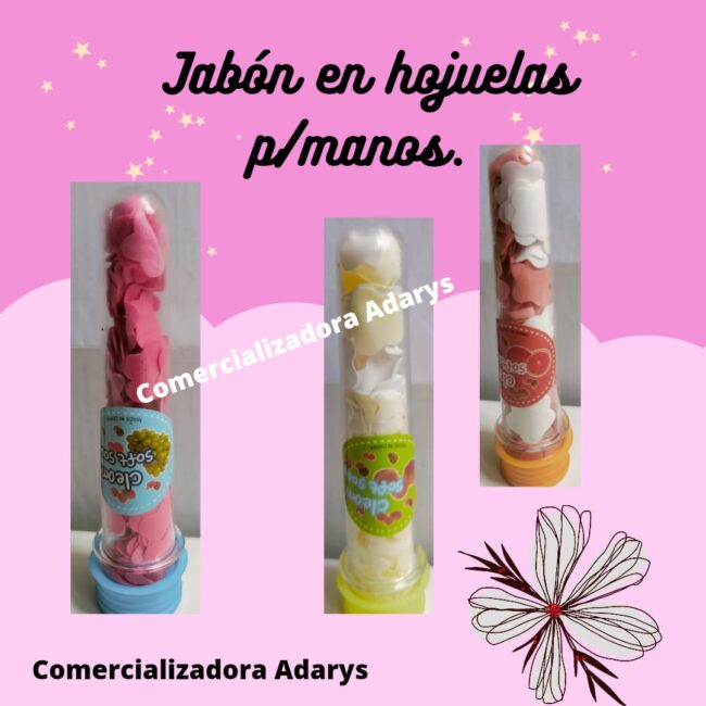 Tubo con jabon en hojuelas e-10