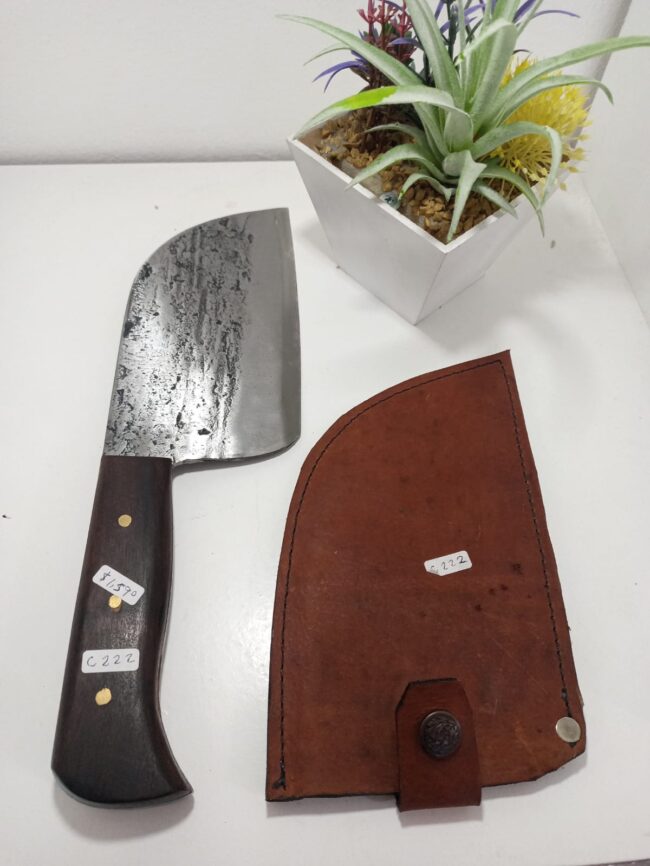 Cuchillo Artesanal Colección c222 incluye funda de cuero v4