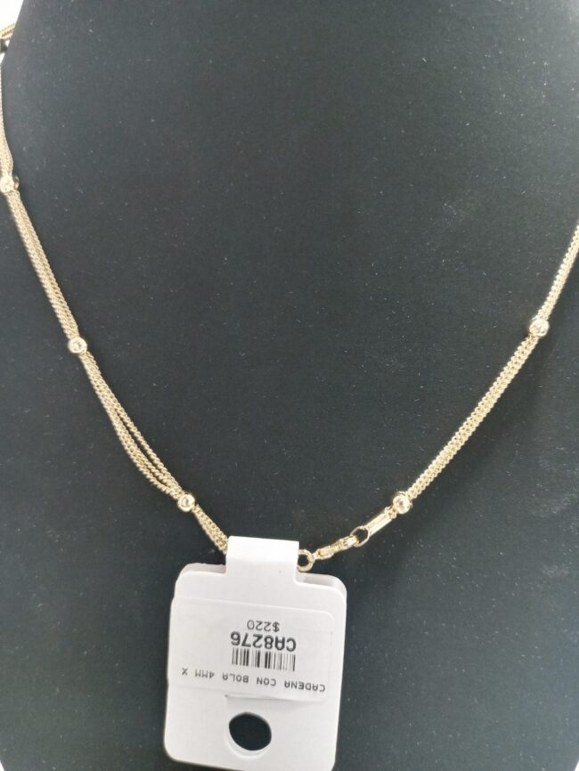COLLAR CADENA CON BOLA 4 MM Código: CA8276 vc2