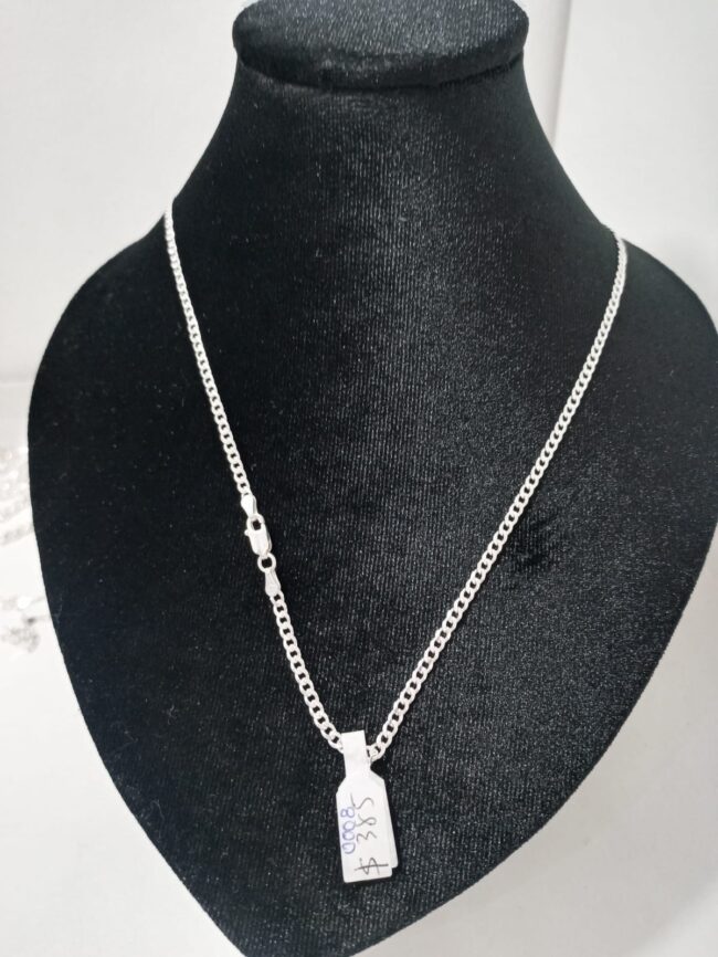 Collar Plata Ley .925 3MM X 65 CM  Código 0008 vc2