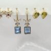 Colección de aretes de oro laminado brilla K130-21