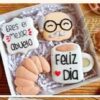 Riquísimas Galletas con diseño Dia del Abuelo Caja chica con 4 piezas ABUELO