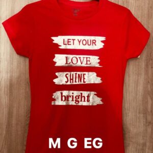 Playera roja Love